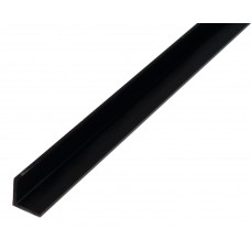 PVC HOEKPROFIEL ZWART 15X15X1,2MM 2MTR PVC HOEKPROFIEL ZWART 15X15X1,2MM 2MTR