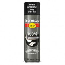RUST-OLEUM HARD HAT HITTEBESTENDIG ZWART 750ºC 500ML RUST-OLEUM HARD HAT HITTEBESTENDIG ZWART 750ºC 500ML