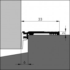 ELLEN ALUMINIUM TOCHT/ SLIJTSTRIP ANB-6 100CM ELLEN ALUMINIUM TOCHT/ SLIJTSTRIP ANB-6 100CM