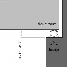 ELLEN TOCHTBAND UNIVERSEEL ZWART ELLEN TOCHTBAND UNIVERSEEL ZWART