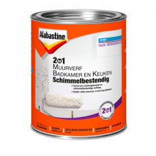 ALABASTINE BADKAMER + KEUKEN MUURVERF SCHIMMELBESTENDIG 1LTR ALABASTINE BADKAMER + KEUKEN MUURVERF SCHIMMELBESTENDIG 1LTR
