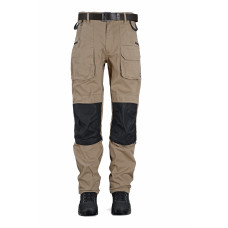 BECKUM WERKBROEK KHAKI MET B-PROTECT KNIESTUK EBT03 MT56-34