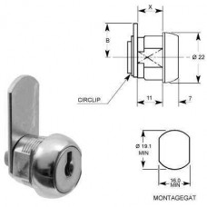 L&F SCHROEFCILINDER +KLEMVEER +RECHTE LIP 1362-01 L&F SCHROEFCILINDER +KLEMVEER +RECHTE LIP 1362-01