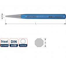 ROTEC DOORSLAG 8-KANT 120X2MM