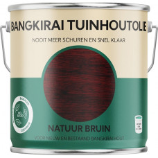 TUINHOUTOLIE BANGKIRAI NATUUR BRUIN2,5LTR TUINHOUTOLIE BANGKIRAI NATUUR BRUIN2,5LTR