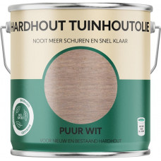 TUINHOUTOLIE HARDHOUT PUUR WIT 2,5LTR