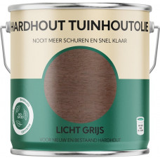 TUINHOUTOLIE HARDHOUT LICHT GRIJS 2,5LTR