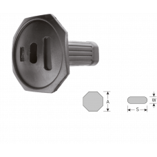 HANDBESCHERMER STEENBEITEL 18MM ACHTKANT