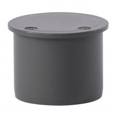 40MM PP EINDDOP GRIJS