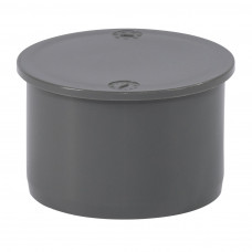 50MM PP EINDDOP GRIJS