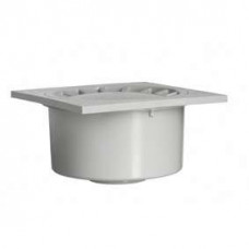 PVC VLOERPUT 20X20CM ONDERUITLAAT 75MM