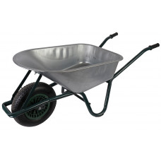 KRUIWAGEN RONDNEUS VERZINKT STAAL 85 LITER