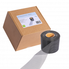 RVS VENTILATIEBAND ZWART 150MM (ROL=30MTR)