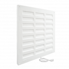 VENTILATIEROOSTER AFSLUITBAAR 30X30CM WIT KUNSTSTOF