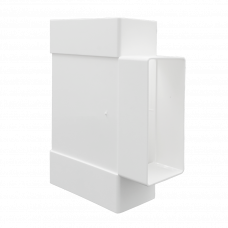 T-STUK 110X55MM WIT KUNSTSTOF VENTILATIEBUIS VLAKKANAAL