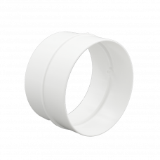 KUNSTSTOF BUISVERBINDER Ø100MM WIT