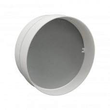 KUNSTSTOF TERUGSLAGKLEP Ø 100MM WIT