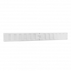 SCHUIFROOSTER AFSLUITBAAR 370X40MM KUNSTSTOF WIT