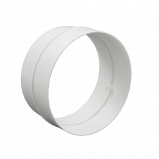 KUNSTSTOF BUISVERBINDER Ø125MM WIT