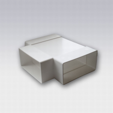 T-STUK 220X90MM WIT KUNSTSTOF VENTILATIEBUIS VLAKKANAAL