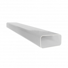 150X75MM 1MTR WIT KUNSTSTOF VLAKKANAAL VENTILATIEBUIS