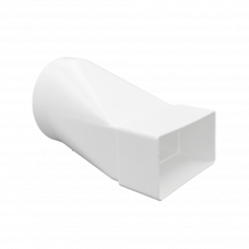 KUNSTSTOF VERLOOPSTUK 110X54MM / Ø 100MM WIT