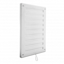 VENTILATIEROOSTER AFSLUITBAAR 22X15CM WIT KUNSTSTOF