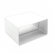 KUNSTSTOF VLAKKANAAL VERBINDER 110X54MM WIT KUNSTSTOF VLAKKANAAL VERBINDER 110X54MM WIT