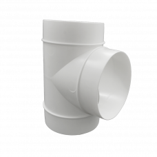 KUNSTSTOF VENTILATIEBUIS T-STUK Ø100MM WIT