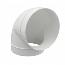 KUNSTSTOF VENTILATIEBUIS BOCHT 90GRD Ø150MM WIT