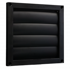 LAMELLENROOSTER KUNSTSTOF ZWART 165X165MM