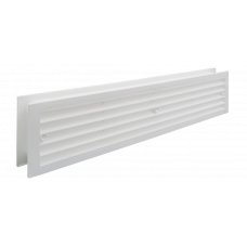 DEURROOSTER INBOUW 450X90MM WIT KUNSTSTOF