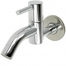 WANDKRAAN ROUND HENDEL 1/2" CHROOM