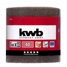 KWB ROL 5MTR SCHUURPAPIER 93MM K40