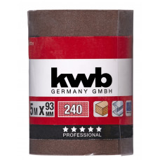 KWB ROL 5MTR SCHUURPAPIER 93MM K240 KWB ROL 5MTR SCHUURPAPIER 93MM K240
