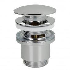 AFVOERPLUG 5/4 CHROOM +DRUKAFSLUITING EN OVERLOOP