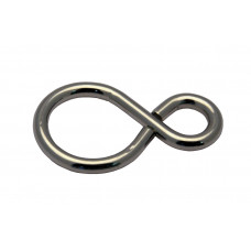 GESLOTEN S-HAAK 1,8X22MM IJZER VERNIKKELD GESLOTEN S-HAAK 1,8X22MM IJZER VERNIKKELD