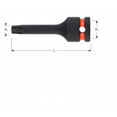 ROTEC KRACHTDOP 1/2" TORX 55 L=78MM