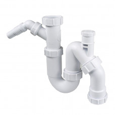 MC ALPINE UNIVERSEEL SIFON +BELUCHTER +WASMACHINE AANSL. 6/4"X40MM