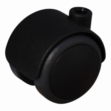 ZWENKWIEL DUBBEL 50MM 40KG KUNSTSTOF ZWART GLY STIFTGAT