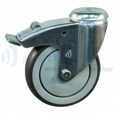 ZWENKWIEL GEREMD 125MM BOUTGAT +RUBBER BAND +POLYPROPYLEEN VELG 110KG ZWENKWIEL GEREMD 125MM BOUTGAT +RUBBER BAND +POLYPROPYLEEN VELG 110KG