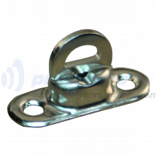 TOURNIQUET DRAAISLUITING MESSING VERNIKKELD VOOR ZEILRING 17X11MM