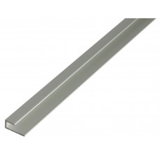 ALUMINIUM AFSLUIT- PROFIEL 2MTR 20X9X10MM ZILVER