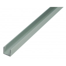 ALUMINIUM U-PROFIEL ZILVER 1M 20X18X20X1,3MM ALUMINIUM U-PROFIEL ZILVER 1M 20X18X20X1,3MM