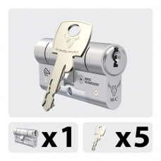 MC MATRIX 1X CILINDER 32-32MM SKG 2 ** / NIKKEL +5 METALEN SLEUTELS