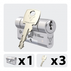 MC MATRIX 1X CILINDER 32-32MM SKG 2 ** / NIKKEL +3 METALEN SLEUTELS