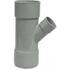 125X110MM PVC T-STUK 45GRD 3X LIJMMOF 125X110MM PVC T-STUK 45GRD 3X LIJMMOF