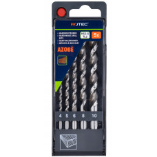 ROTEC HARDHOUT SPIRAALBORENSET DIN338 5-DLG ø4-10