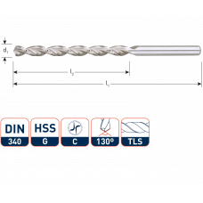 ROTEC HSS HARDHOUT SPIRAALBOOR 10,5X121X184MM ROTEC HSS HARDHOUT SPIRAALBOOR 10,5X121X184MM