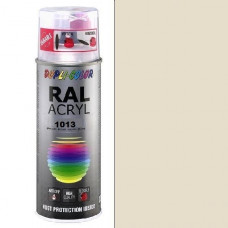 DUPLICOLOR ACRYL RAL 1013 PARELWIT ZIJDEGLANS 400ML